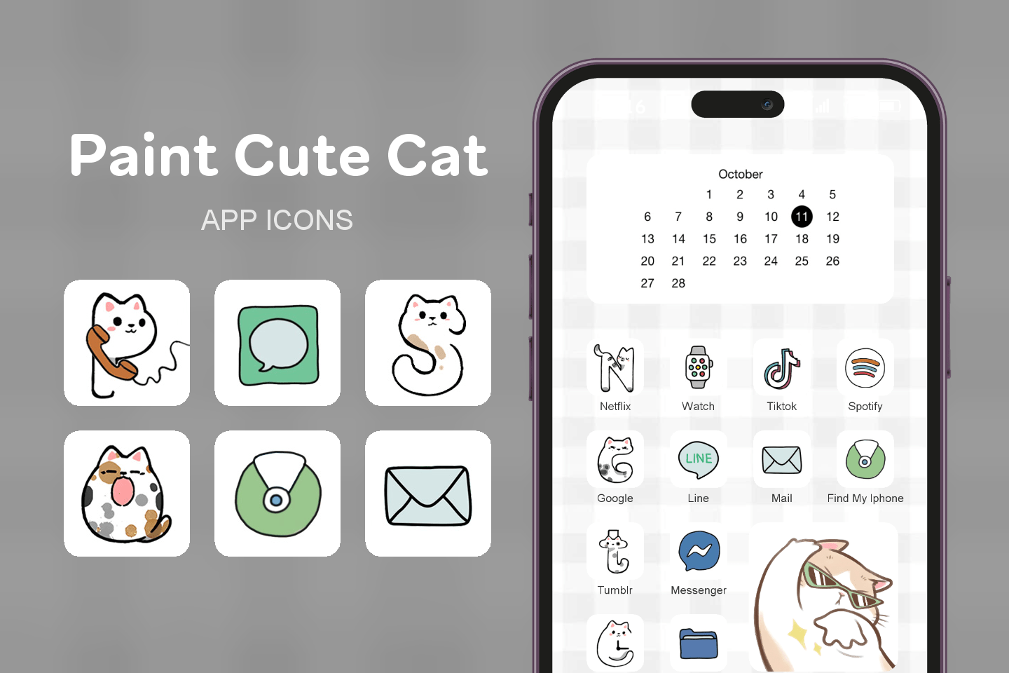 Paint Cute Cat Featured Image