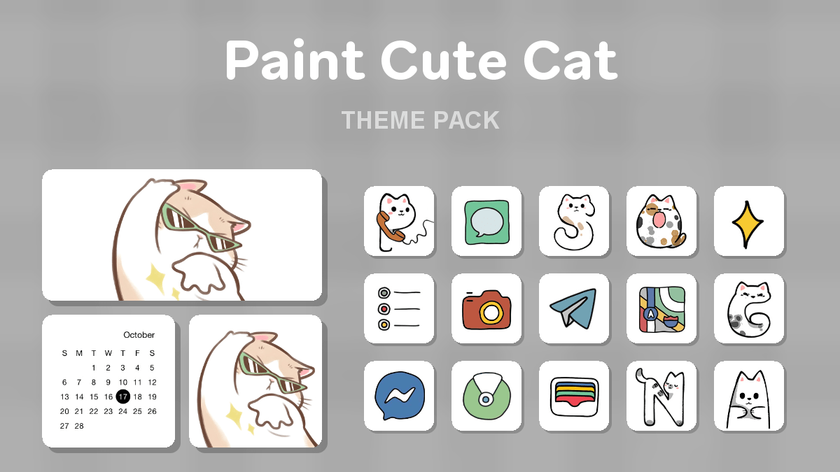Paint Cute Cat Pack Preview